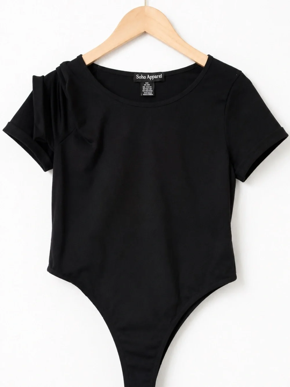 Soho Apparel Kids Black Short Sleeve Bodysuit